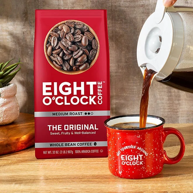 Eight O'Clock Medium Roast Whole Bean Coffee, The Original, 40 oz. 5