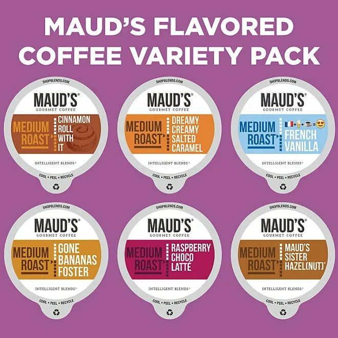 Maud's Gourmet 100% Arabica Coffee Pods, Variety Pack, 72 ct. 4