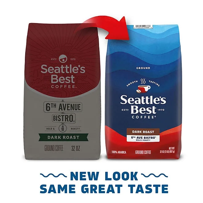 Seattle's Best Coffee 6th Avenue Bistro Ground Coffee, 32 oz. 3