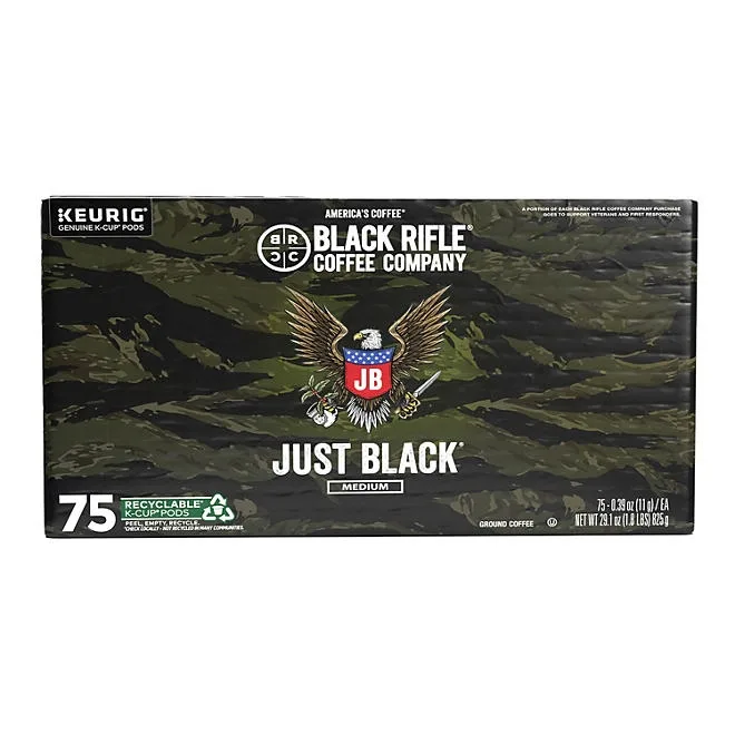Black Rifle Coffee Company Just Black, Medium Roast K-Cup Coffee Pods, 75 ct. 5