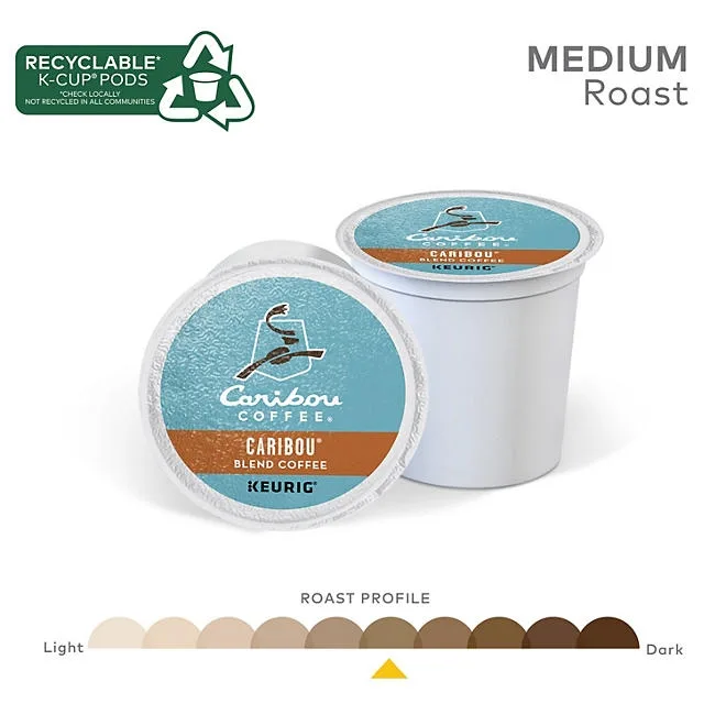 Caribou Coffee Medium Roast K-Cup Pod, Caribou Blend, 80 ct. 4