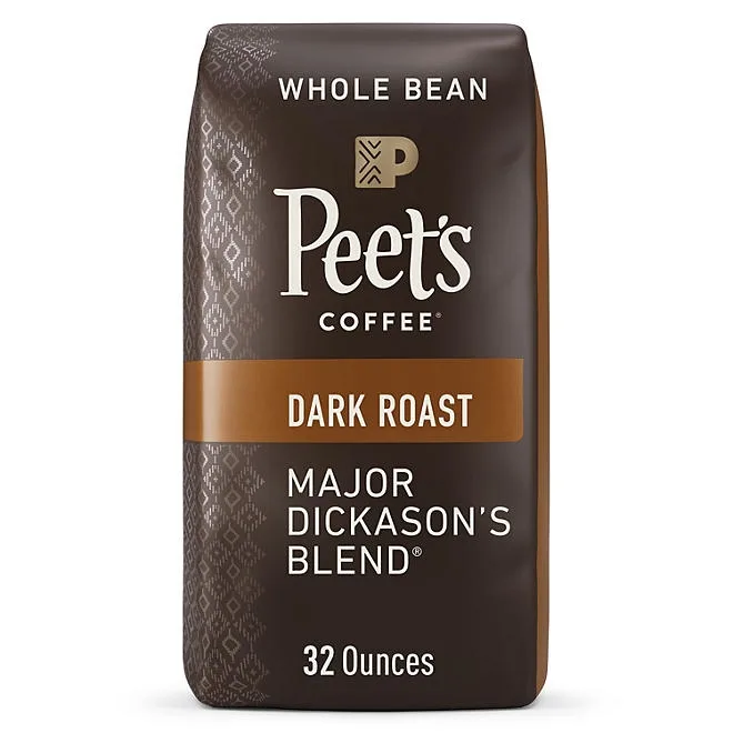 Peet's Coffee Dark Roast Whole Bean, Major Dickason's Blend, 32 oz. 2