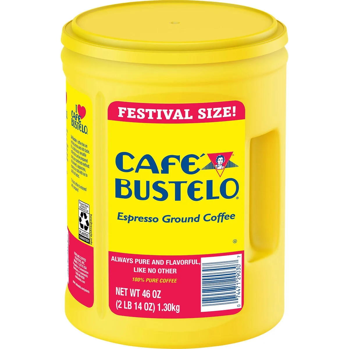 Caf&eacute Bustelo Festival Size Dark Roast Ground Coffee, Espresso 46 oz.
