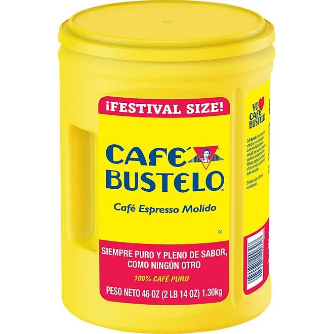 Café Bustelo Festival Size Dark Roast Ground Coffee, Espresso 46 oz. 3