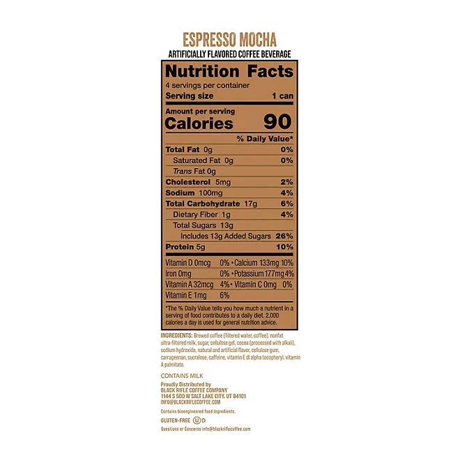 Black Rifle Coffee Company Espresso Mocha, 11 fl. oz., 12 pk. 4
