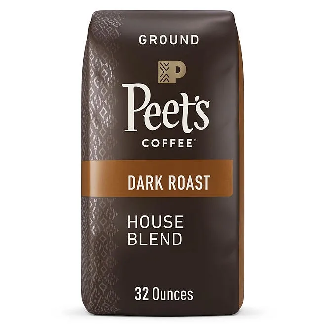 Peet's Coffee Ground Dark Roast, House Blend 32 oz. 2