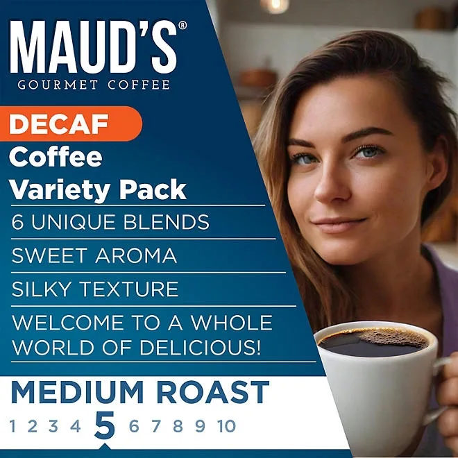 Maud's Decaf Gourmet Coffee Pods, Variety Pack, 72 ct. 5