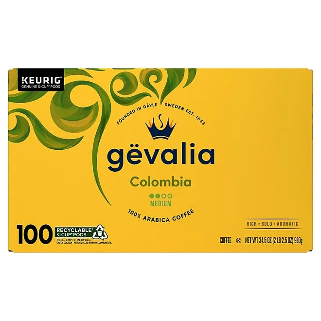 Gevalia Colombia Blend Medium Roast K-Cup Coffee Pods 100 ct. 2
