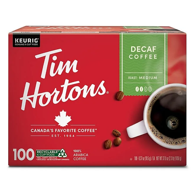 Tim Hortons Decaf Original Blend Medium Roast Coffee Pods, 100 ct. 2