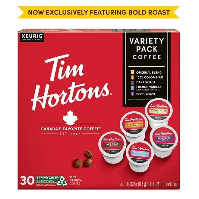 Tim Hortons K-Cup Coffee Pods, Variety Pack, 90 ct. 3