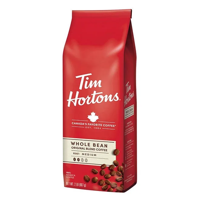 Tim Hortons Medium Roast Whole Bean Coffee, Orignial Blend 32 oz. 4