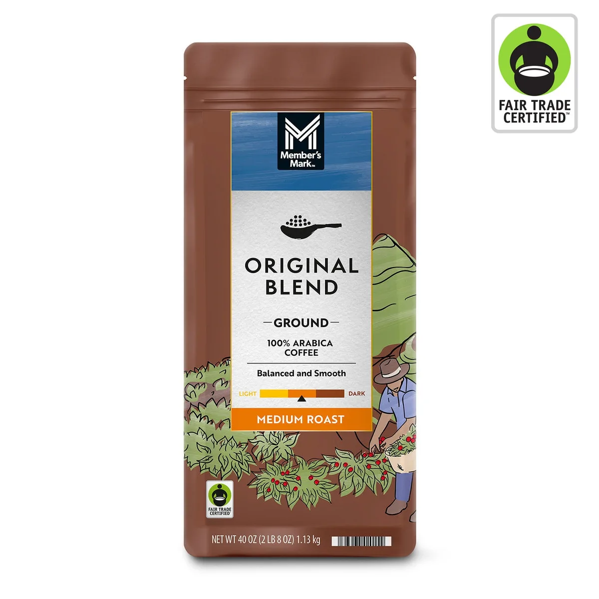 Member's Mark Original Medium Roast Ground Coffee, 40 oz.