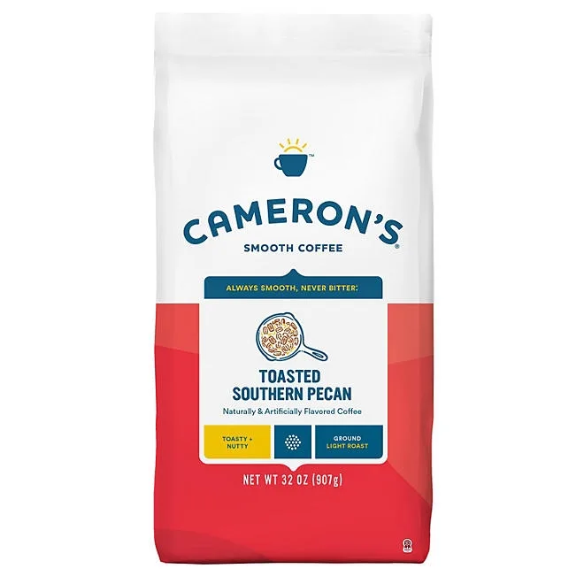Cameron's Light Roast Ground Coffee, Toasted Southern Pecan 32 oz. 2