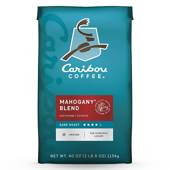 Caribou Dark Roast Ground Coffee, Mahogany 40 oz. 2