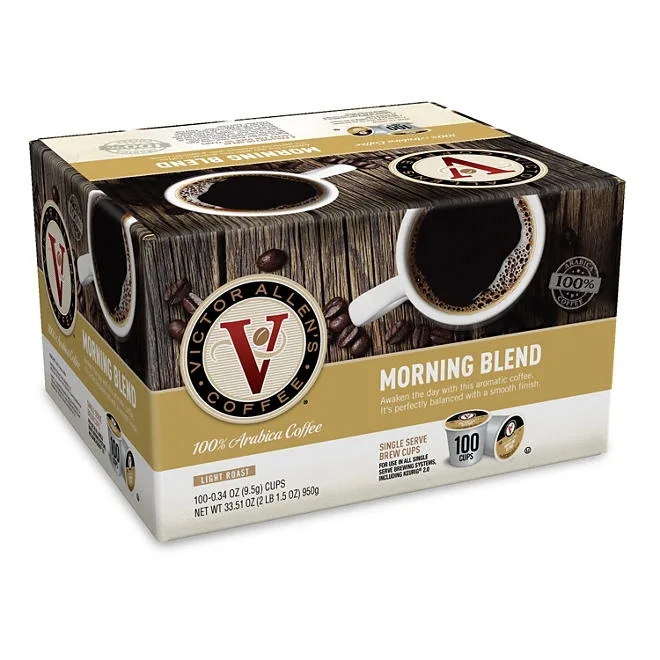 Victor Allen's Coffee Single Serve Cups, Morning Blend 100 ct. 2