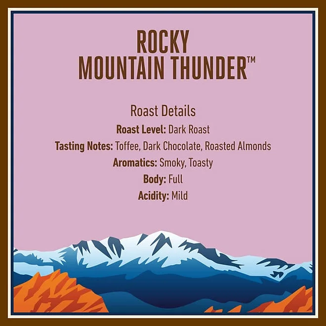 Boyer's Coffee Rocky Mountain Thunder Dark Roast Whole Bean, 36 oz. 5