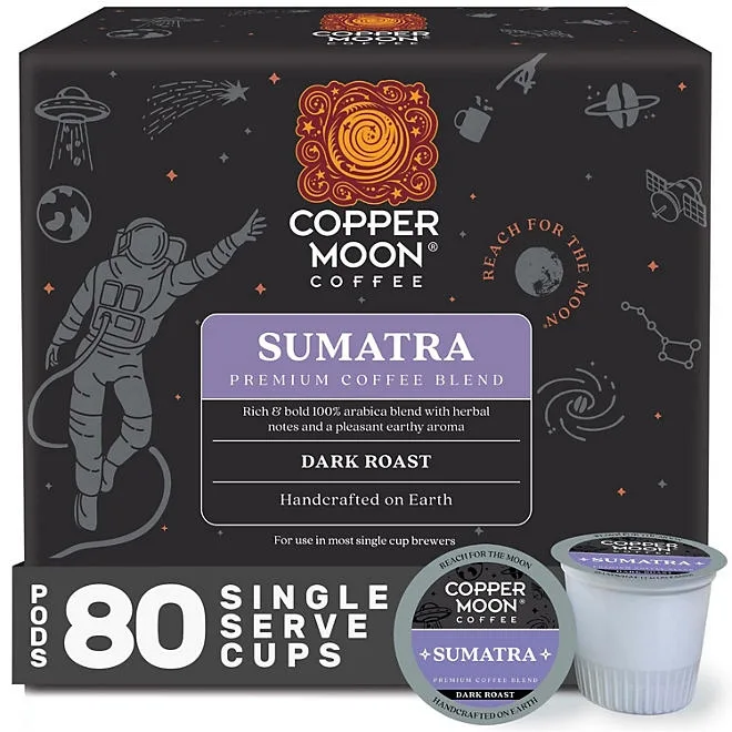 Copper Moon Coffee Single Serve Cups, Sumatra, 80 ct. 2