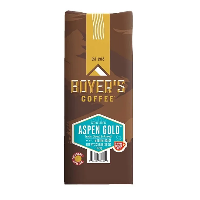 Boyer's Coffee Aspen Gold Medium Roast Ground Coffee, 36 oz. 2