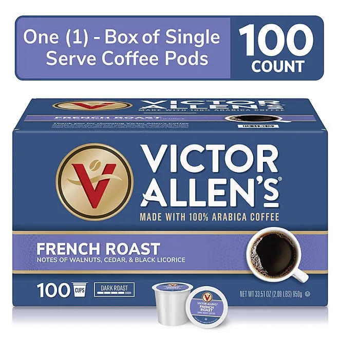 Victor Allen's Coffee Single Serve Cups, French Roast 100 ct. 5