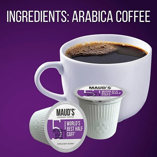 Maud's Half Caff Medium Roast Coffee Pods, 72 ct. 3