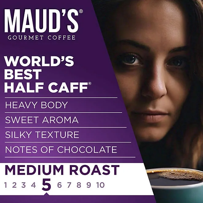 Maud's Half Caff Medium Roast Coffee Pods, 72 ct. 4