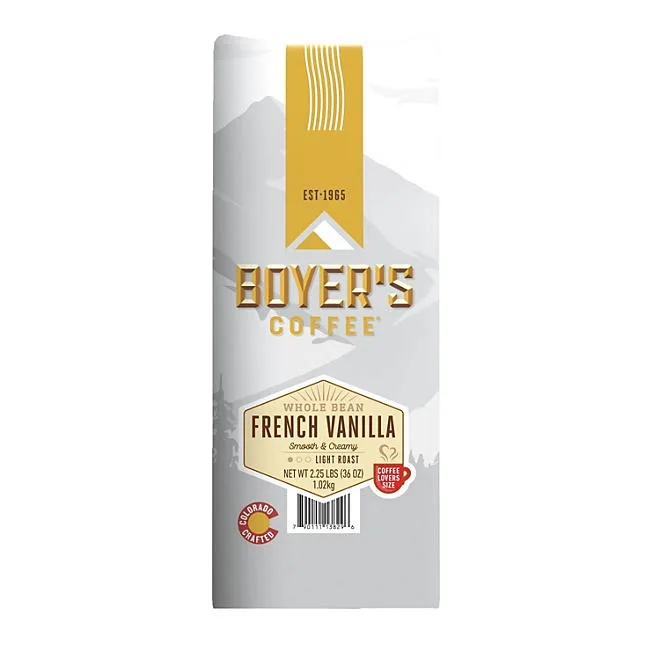 Boyer's Coffee Whole Bean French Vanilla, 36 oz. 2