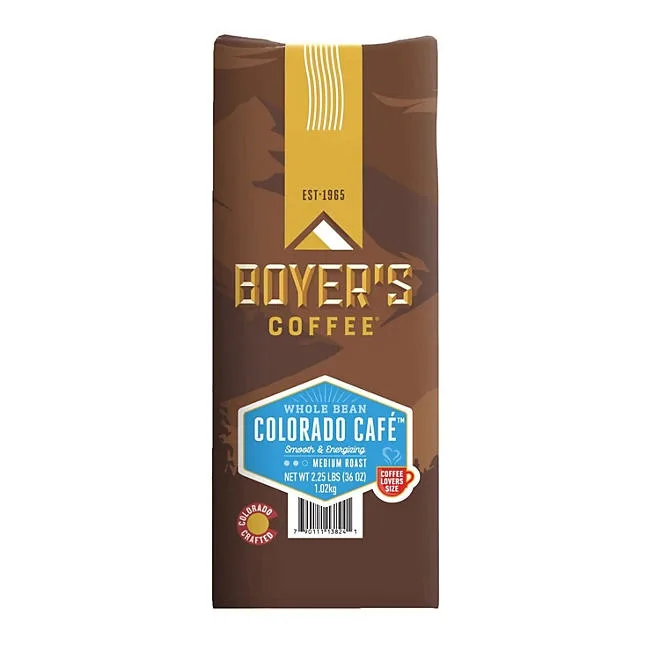 Boyer's Coffee Colorado Café Medium Whole Bean, 36 oz. 2