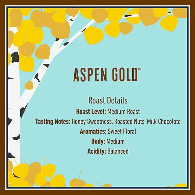 Boyer's Coffee Aspen Gold Medium Roast Whole Bean, 36 oz. 5