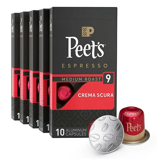 Peet's Coffee Crema Scura Intensity 9 Medium Roast Pods, 50 ct. 2