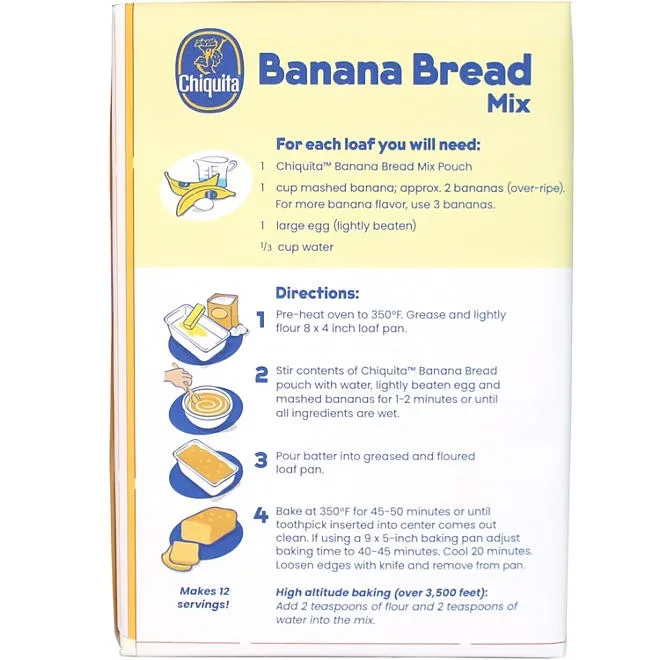 Chiquita Banana Bread Mix, 13.7 oz., 3 pk. 3