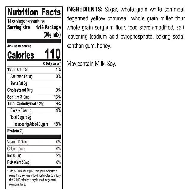 Krusteaz Gluten Free Honey Cornbread & Muffin Mix, 15 oz. 3
