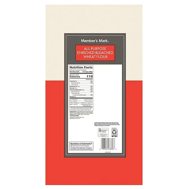 Member's Mark All Purpose Flour, 25 lbs. 5