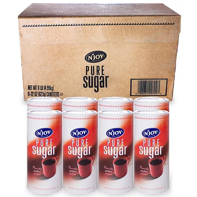 N'Joy Pure Sugar Canisters, 22 oz., 8 ct. 3