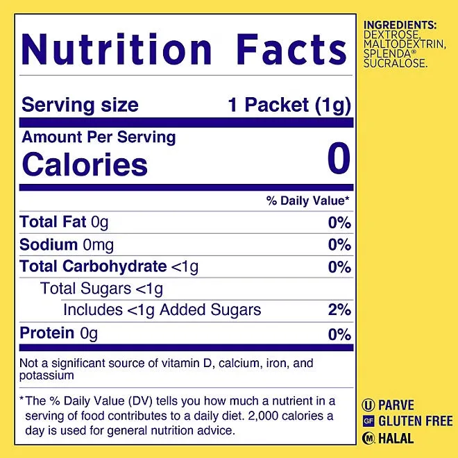 Splenda Zero Calorie Sweetener Packets, 1,000 ct. 4