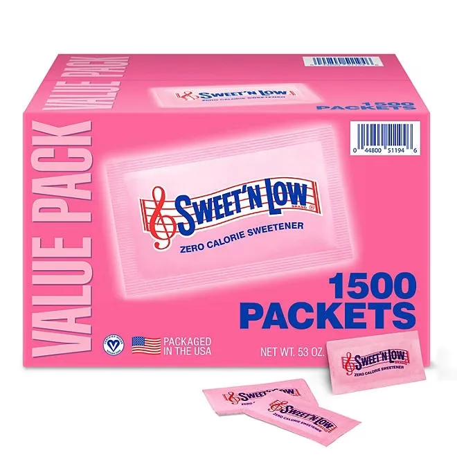Sweet'N Low Zero-Calorie Sweetener Packets, 1,500 ct. 2