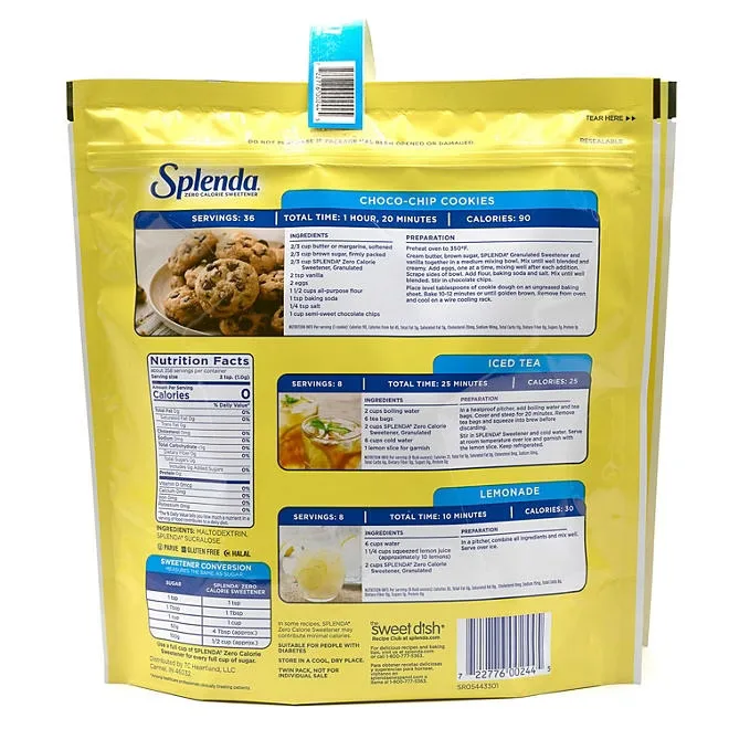 Splenda Granulated Sweetener, 12.6 oz., 2 pk. 5