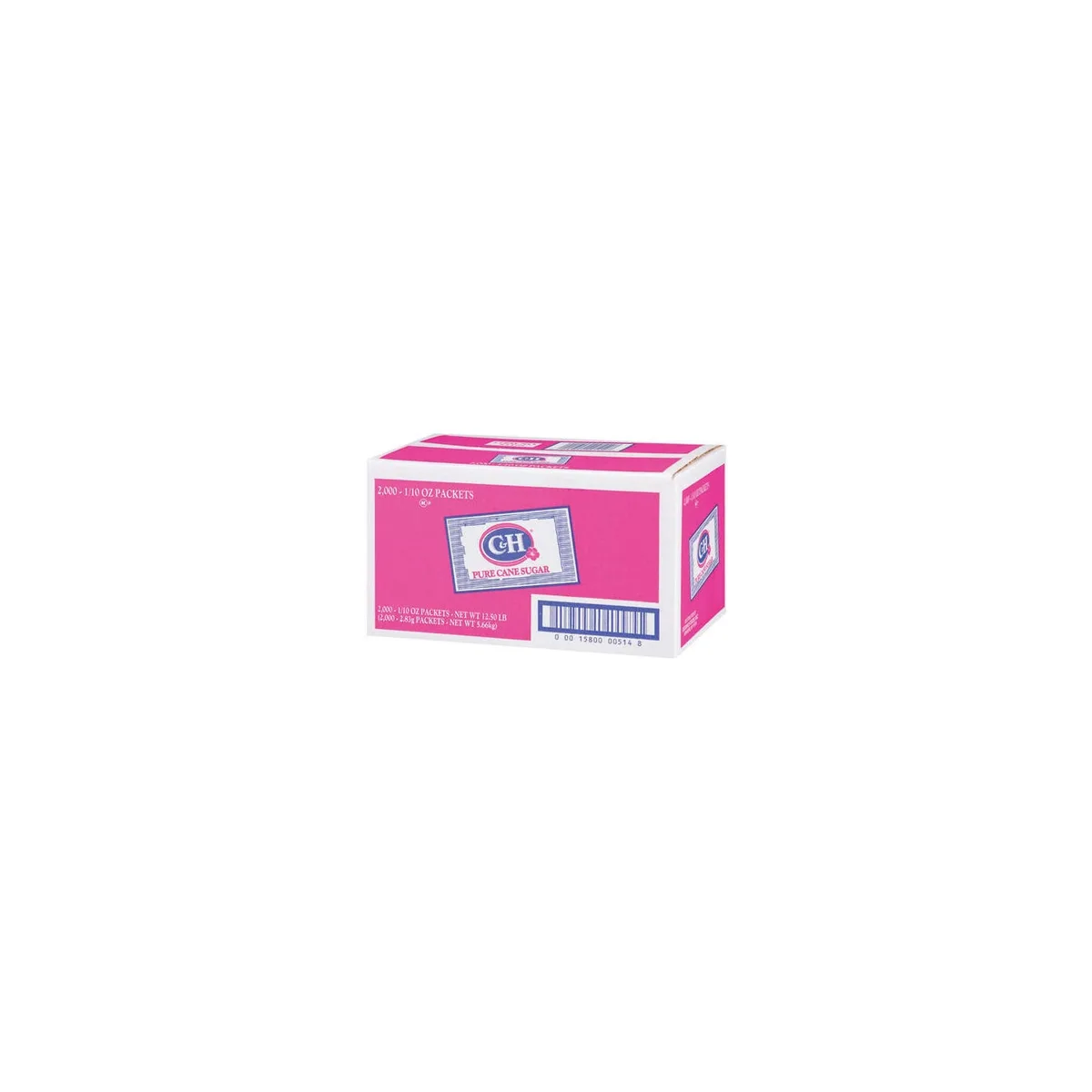 C&H Pure Cane Sugar Packets, 2000 ct.