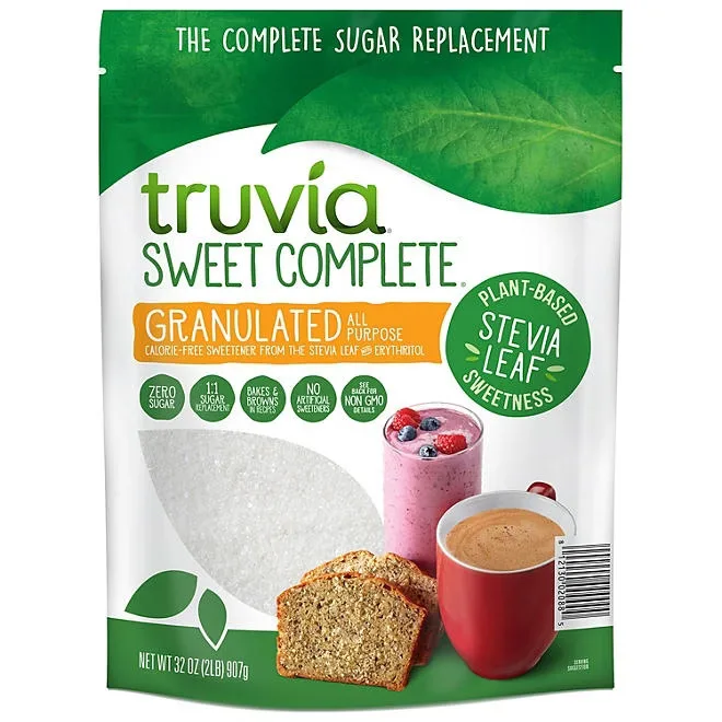 Truvia Sweet Complete Plant Based Granulated Sweetener, 32 oz. 2