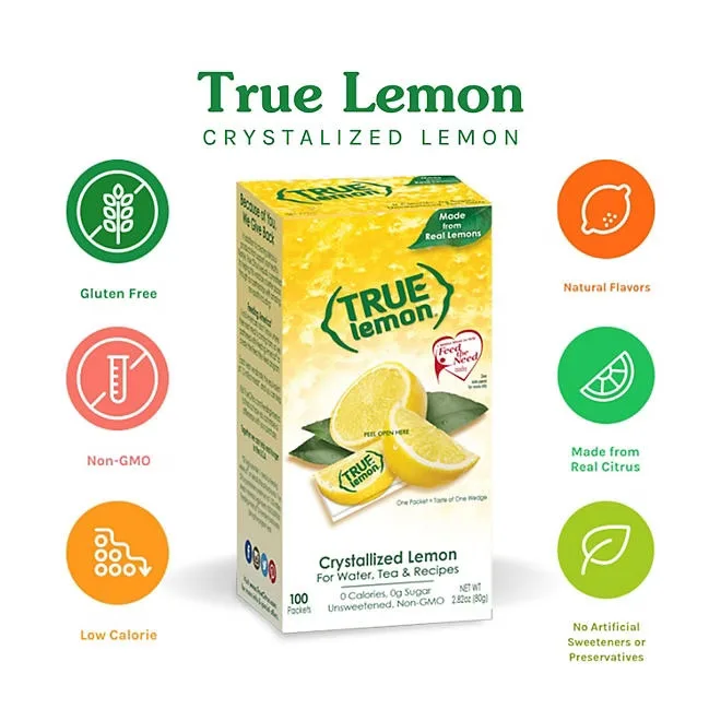 True Lemon Crystallized Lemon Packets, 100 ct. 5