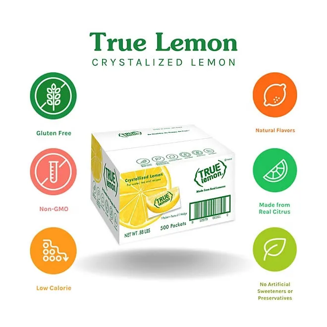 True Lemon Crystallized Lemon Packets, 500 ct. 4