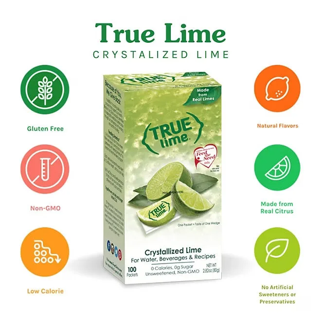True Lime Crystallized Lime Packets, 100 ct. 5