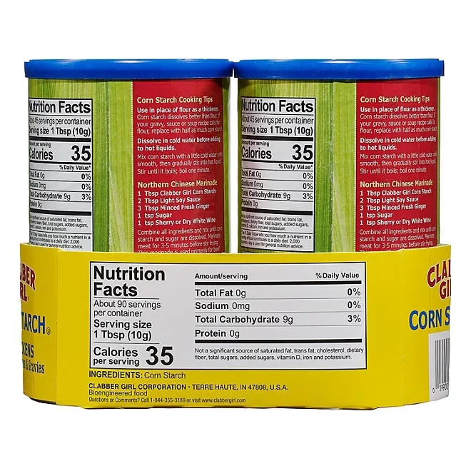 Clabber Girl Corn Starch, 16 oz., 2 pk. 3