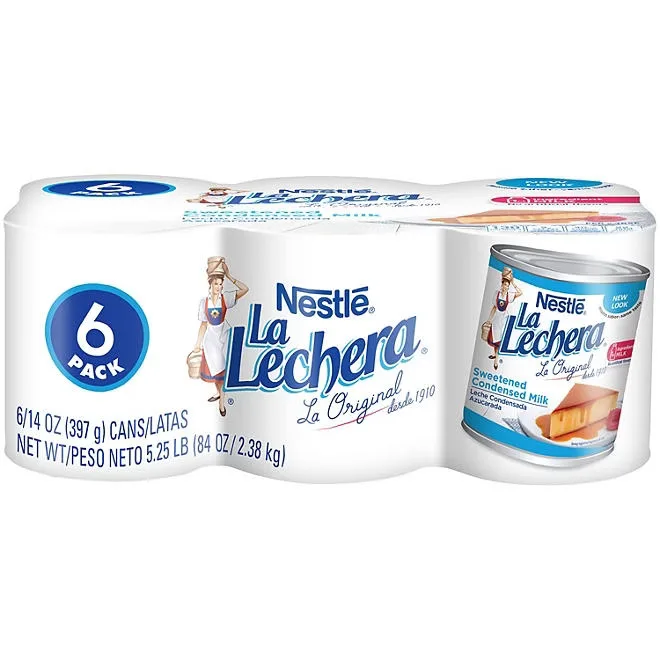 Nestle La Lechera Sweetened Condensed Milk, 14 oz., 6 pk. 2
