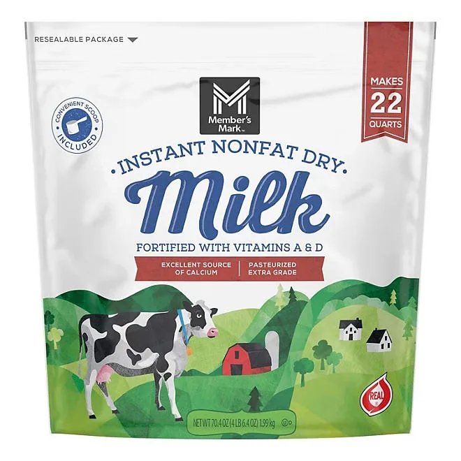 Member's Mark Non-Fat Instant Dry Milk, 70.4 oz. 2