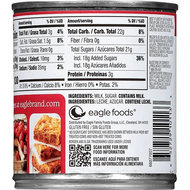 Eagle Brand Sweetened Condensed Milk, 14 oz. cans, 4 pk. 4