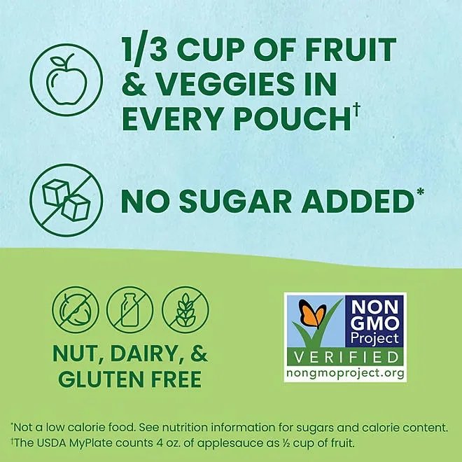 GoGo SqueeZ Fruit & VeggieZ Applesauce Pouches, 3.2 oz., 24 ct. 5