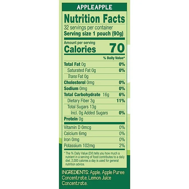 GoGo SqueeZ Applesauce Pouches, Apple Apple, 3.2 oz., 32 ct. 3