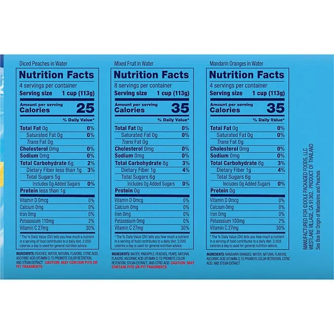 Dole No Sugar Added Mixed Fruit Variety Pack, 4 oz., 16 pk. 5