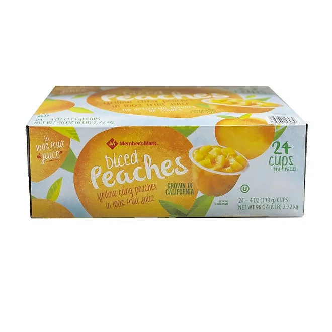 Member's Mark Diced Peach Cups, 4 oz., 24 ct. 4