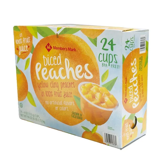 Member's Mark Diced Peach Cups, 4 oz., 24 ct. 3